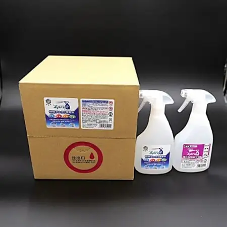 特殊アルカリ電解水【ZproQ】pH13.2　500mL+詰め替え10L(希釈ボトル/コック付き)【1537371】