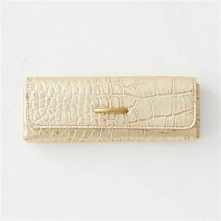 【本革 日本製】華やか☆クロコ型押し メガネ＆ペンケース[ゴールド]_雑貨   _【1578516】