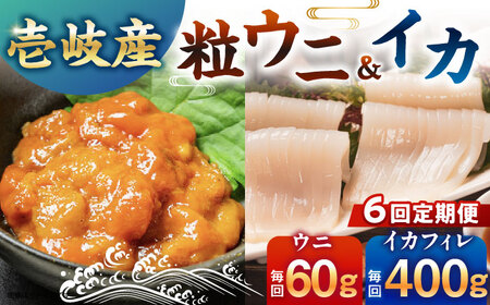 【隔月全6回定期便】剣先イカ  粒うに セット [JCC018] 