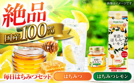 毎日ハチミツセット 東濃のはちみつ はちみつレモン【土岐市観光協会】ハチミツ ジュース 健康[MGM003]