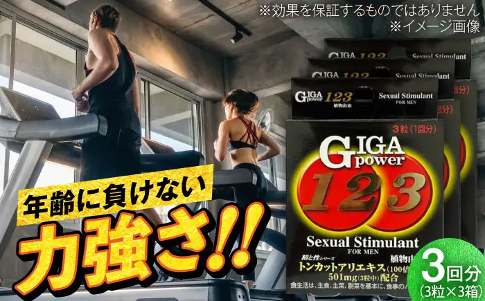 サプリ ギガパワー 123 3粒 3箱セット サプリ BLAX010