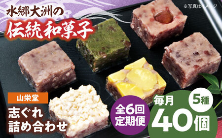和菓子【全6回定期便】「山栄堂の志ぐれA」【毎月2箱】和菓子[AGBM054]