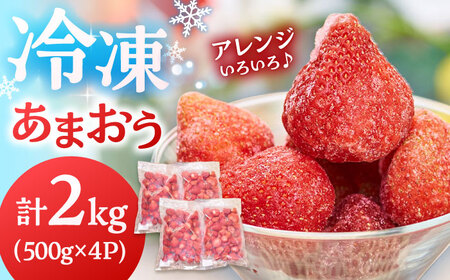 【2026年4月以降発送】福岡産 冷凍 あまおう 2kg [ADBW006] 大容量 冷凍 フルーツ いちご 福岡 博多