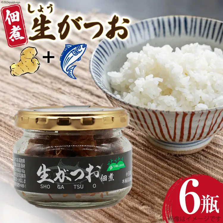 佃煮 生がつお 60g 6瓶 計360g [ほっか菜しまさき 高知県 津野町 26ad0007]