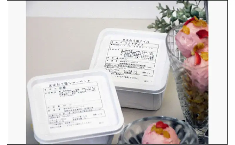 あまおう苺アイスとあまおう苺シャーベットのスペシャルセット ５００ｍｌ×各１個 | お菓子 菓子 おかし スイーツ デザート 食品 人気 おすすめ 送料無料