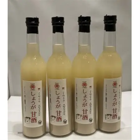 ジンジャー甘酒(500ml×4本)　信州味噌の丸井伊藤商店_酒・アルコール 甘酒  _【1576486】