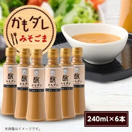 かもダレ みそごま(240ml×6本)　信州味噌の丸井伊藤商店_調味料   _【1576523】