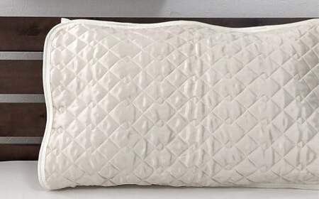 【アイボリー】シルクサテン100％ まくらパッドM【43×63cm】 枕パッド まくらパッド まくらカバー
