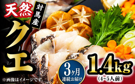 【全3回定期便】【 対馬産 】最高級 クエ 鍋 セット ( 4ー5人前 )  [WAB021] 水炊き くえ クエ鍋 天然クエ 