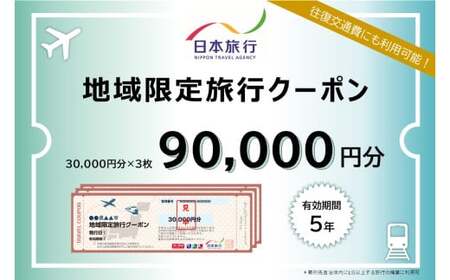 K-341 鹿児島県霧島市 日本旅行 地域限定旅行クーポン(90,000円分)【日本旅行】霧島市 チケット 旅行 宿泊券 ホテル 観光 旅行 旅行券 交通費 体験 宿泊 夏休み 冬休み 家族旅行 一人旅 トラベルクーポン 霧島