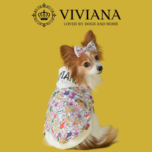 犬 服 ドッグウェア「VIVIANA」くま柄パーカー　|犬用 服 ペット犬 ドッグ ペット用品 愛犬 ファッション 秦野 神奈川