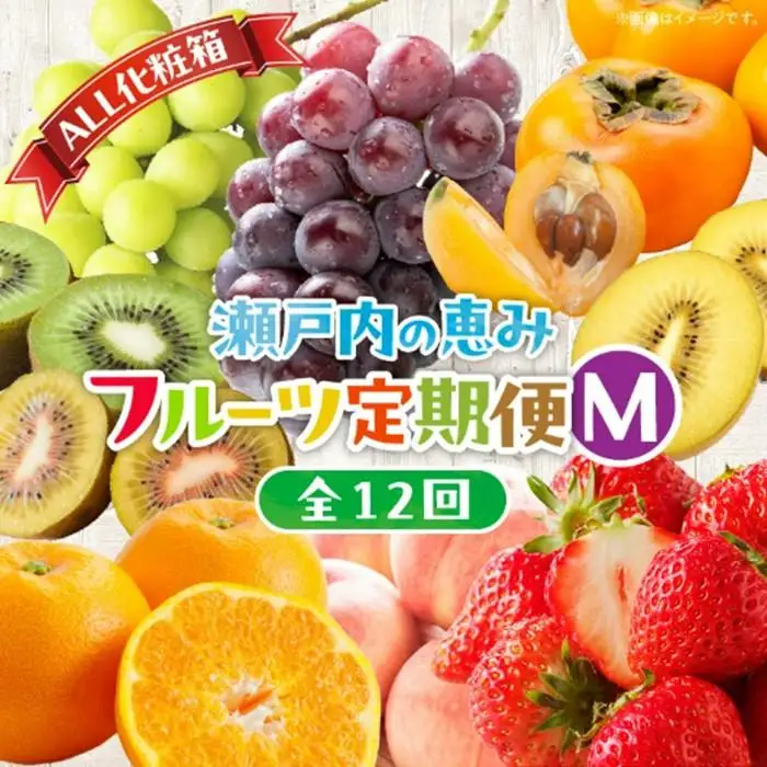 【ALL化粧箱】【12回毎月お届け】高松市自慢のフルーツ定期便【M】| フルーツ
