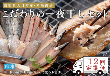 【12回お届け】こだわりの一夜干しセット(12枚~15枚)