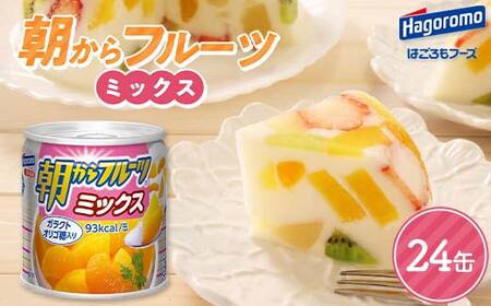 とこ叩き朝からフルーツミックス 24缶入り　2箱 FYN9-988 【はごろもフーズ】 朝からフルーツミックス 24缶 はごろも