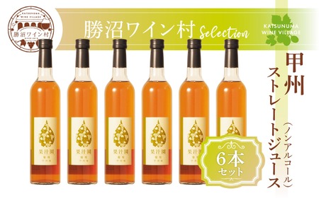甲州ストレートジュース6本セット（KWV）E2-620