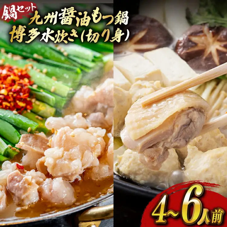もつ鍋 醤油 水炊き 計4～6人前 [ベネフィス 福岡県 宇美町 um40azp190027]