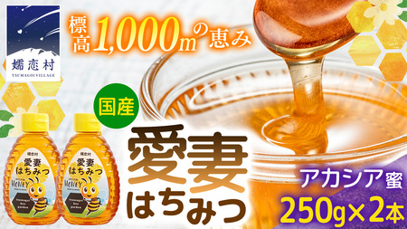 嬬恋村 愛妻はちみつ ( アカシア ) 250g × 2個セット [AC012tu] 