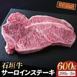 石垣牛サーロインステーキ 計600g(約200g×3枚) (AG030)