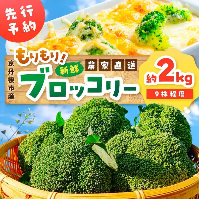 先行予約 もりもりブロッコリー 約2kg | 2026年11月上旬～発送