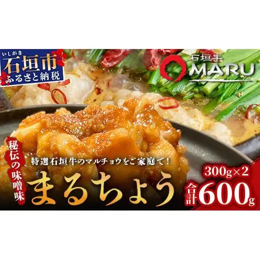 秘伝の味噌味マルチョウ300g×2パック　IM-15