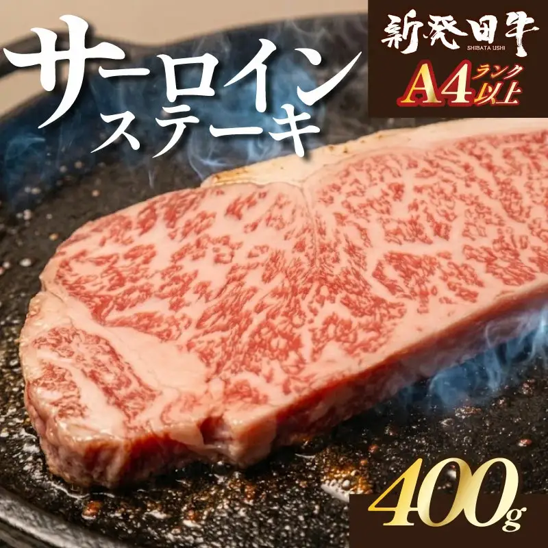 新発田牛 国産 牛肉 サーロイン ステーキ 400g 冷凍 BBQ バーベキュー 厚切り キャンプ ステーキ サーロイン enomoto010
