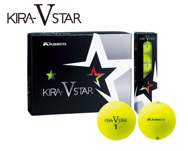 ゴルフボール KIRA STAR V 12球入 3ダース (計36球)【イエロー】ゴルフ キャスコ kasco