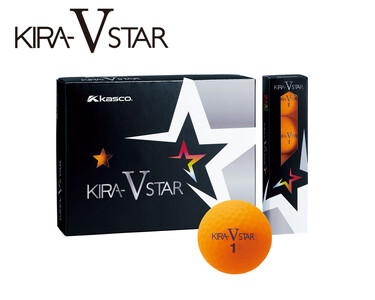 ゴルフボール KIRA STAR V 12球入 3ダース (計36球)【オレンジ】ゴルフ キャスコ kasco