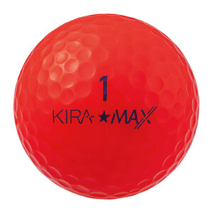 ゴルフボール  KIRA MAX 12球入 3ダース 【カラー：レッド】 ゴルフ キャスコ kasco