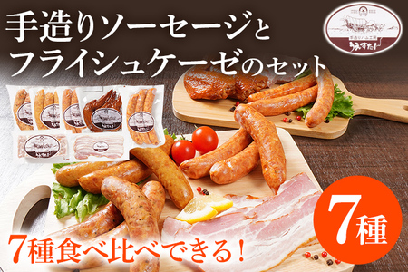手造りソーセージ フライシュケーゼのセット（A1セット） ウィンナー フライシュケーゼ ベーコン うえすたん セット 詰め合わせ 福岡県 志免町