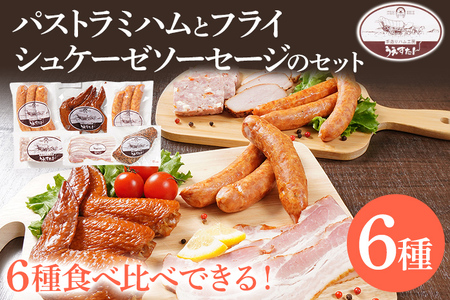 パストラミハム フライシュケーゼソーセージのセット（C1セット） ウィンナー パストラミハム ベーコン うえすたん セット 詰め合わせ 福岡県 志免町
