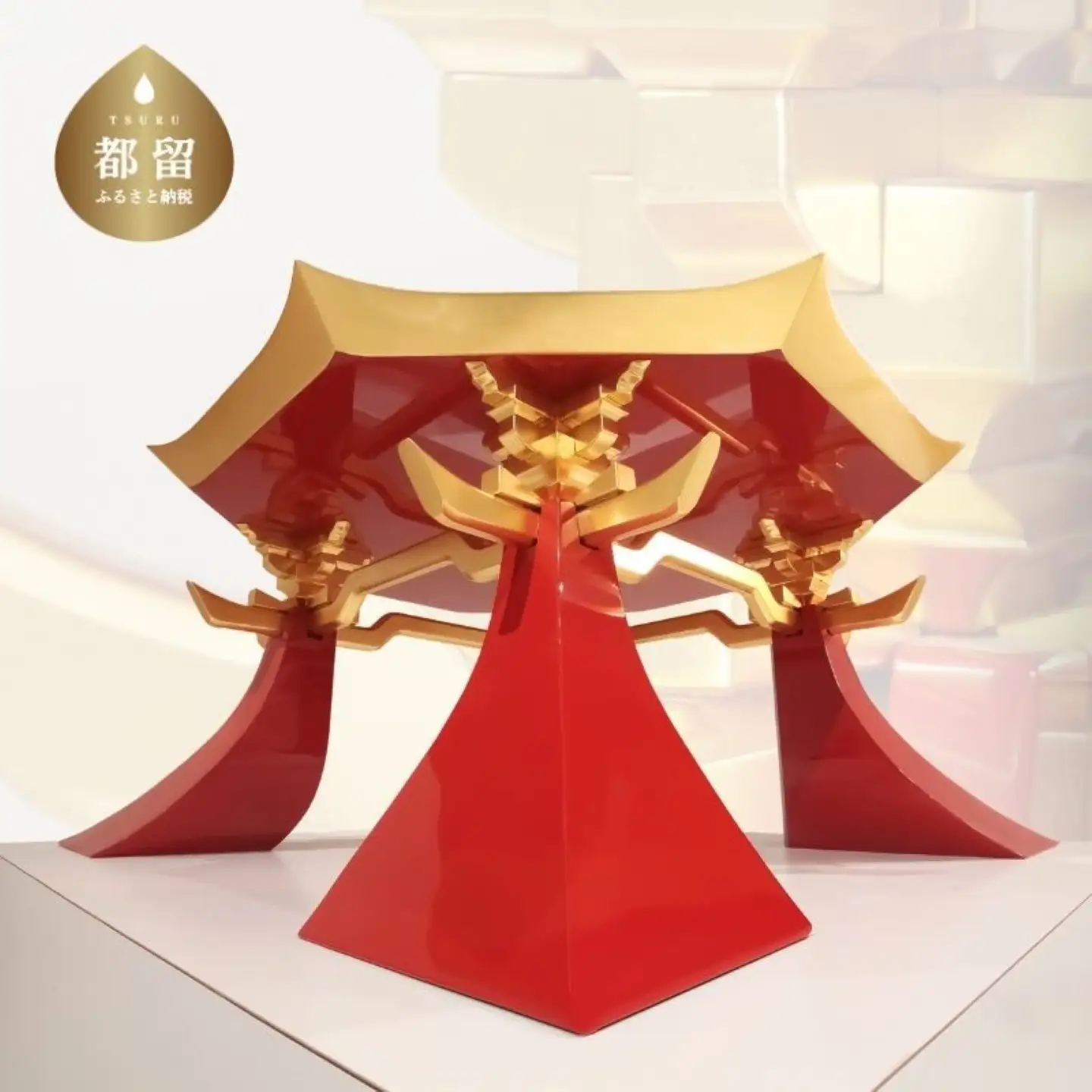 漆器テーブル（朱色）