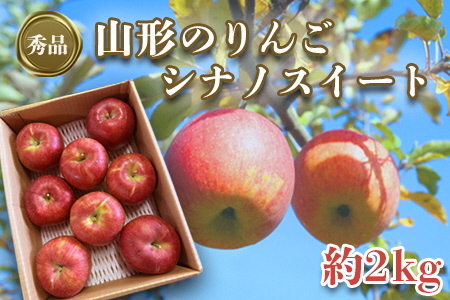 【2026年発送】「秀品」山形のりんご（シナノスイート）約2kg_H213(R8)