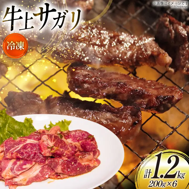 サガリ 牛 上サガリ 200g 6パック 計1.2kg [焼肉銀座園 北海道 砂川市 12260732-c] 