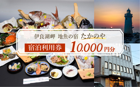 伊良湖岬　地魚の宿「たかのや」 宿泊利用券 1万円分 旅館 旅行券 宿泊券 観光 愛知県 田原市