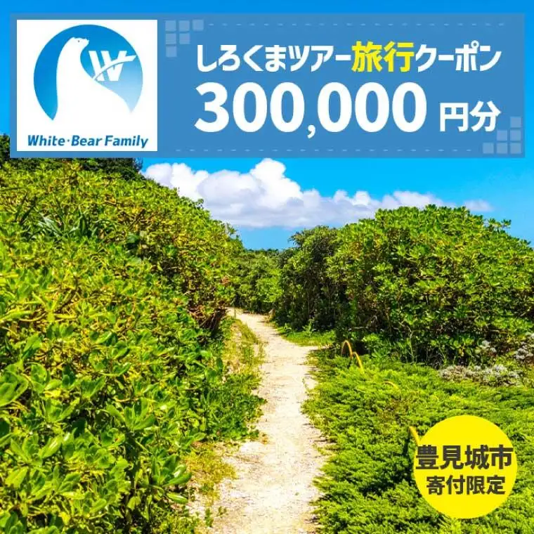 【豊見城市】しろくまツアーで利用可能なWEB旅行クーポン(300,000円分)（CV017）