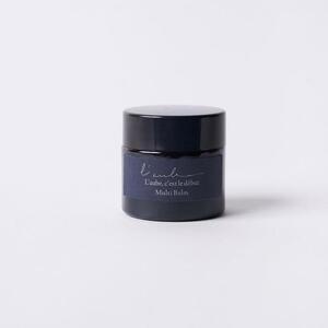 L’aube ネイル＆リップバーム 「ヨモギ」 8g ゴールデンオーガニックホホバオイル 日本産ミツロウ フランス産ラベンダー精油 よもぎ葉エキス 使用