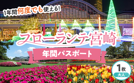 フローランテ宮崎年間パスポート（大人） 自然 花 祭 祭典 イルミネーション フラワーガーデン イベント チケット 引換券 入園券 フローランテ宮崎 高校生以上