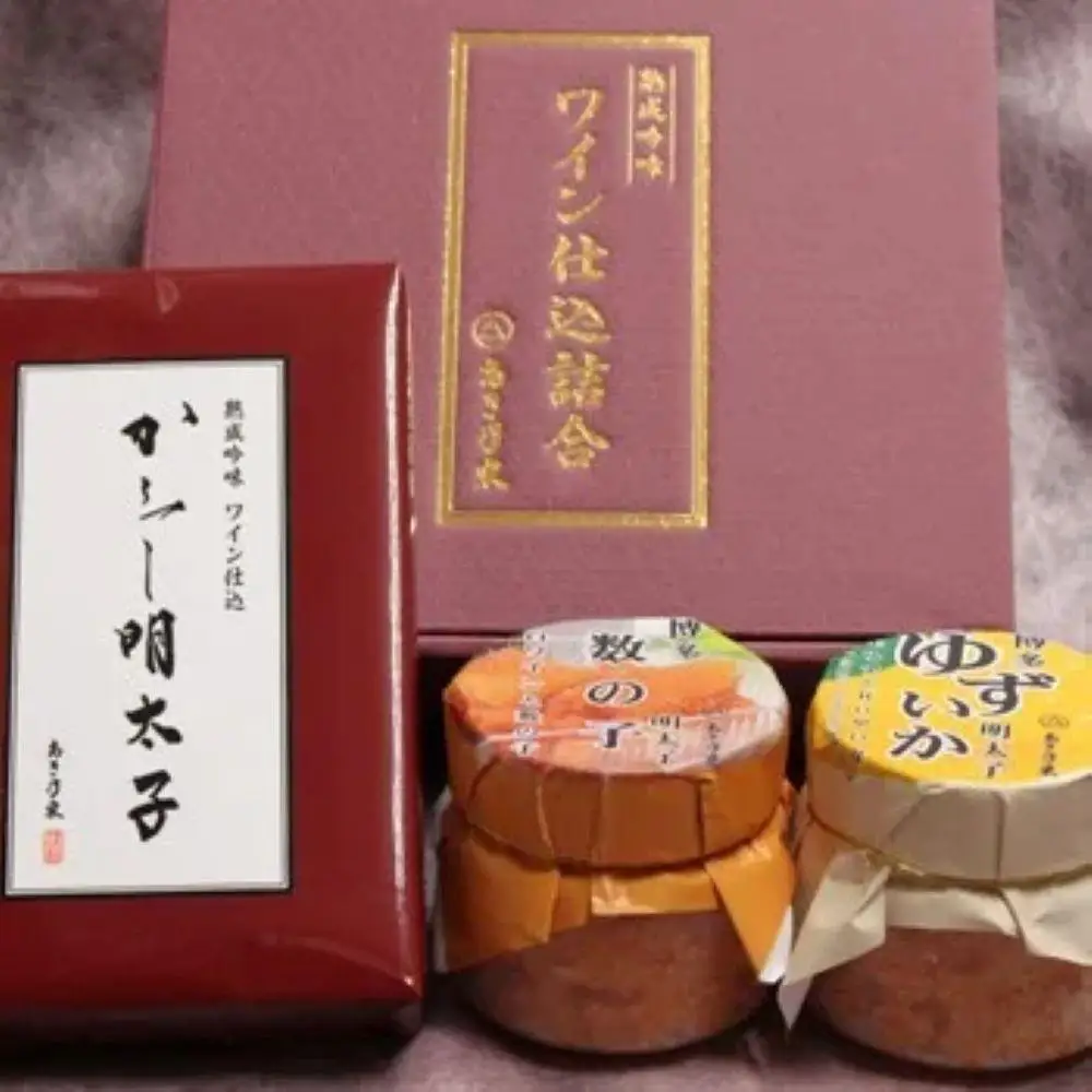 博多ワイン仕込詰め合わせ「あき乃家特選ギフトＡ」 | 魚卵 魚介類 水産 食品 人気 おすすめ 送料無料