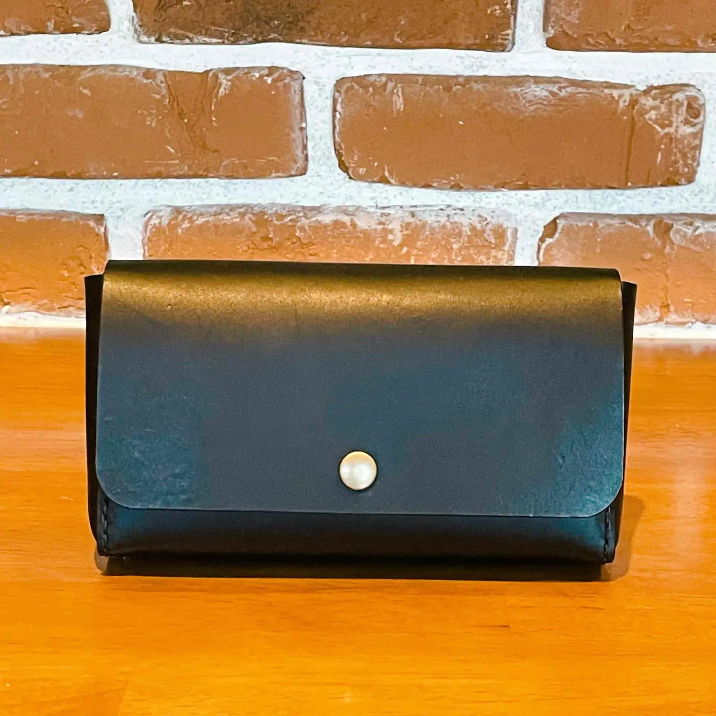 fn-46-003【200万円入る】財布 ブラック Shifa 手作り