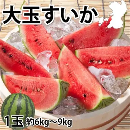 大玉すいか 秀品 1玉(約6kg～9kg)【2026年5月下旬より順次発送予定】【1586101】