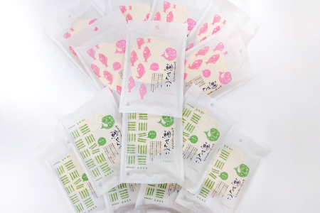 ノンフライ！体に優しい「かまぼこ屋さんの鯛せんべい」（2種セット）【煎餅 4枚入り プレーン 7袋 青さ 7袋 せんべい 無添加 個包装 詰め合わせ セット 贈答 ギフト 島根県 大田市】
