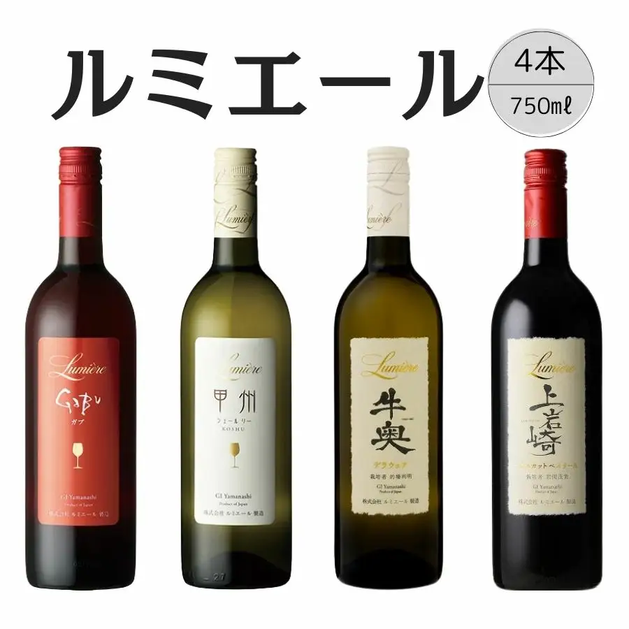 ルミエールおすすめ赤白ワイン4本セット② 167-135