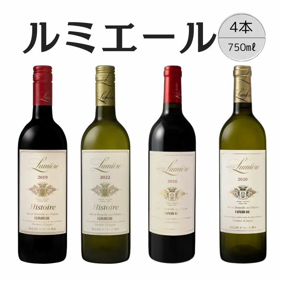 ルミエール　おすすめ赤白ワイン4本セット④ 167-137