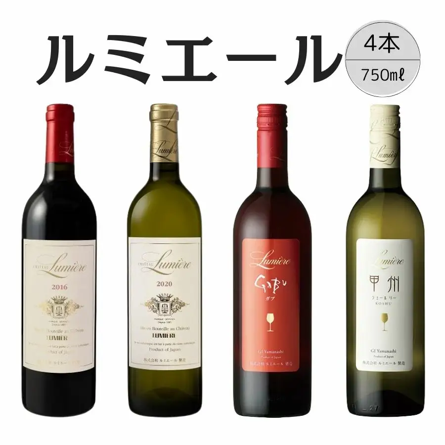 ルミエール　おすすめ赤白ワイン4本セット⑤ 167-138