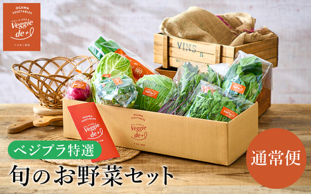 旬のお野菜を新鮮な状態でお届け！ベジプラ特選 旬の野菜セット / 野菜 詰め合わせ セット 野菜セット 新鮮 ギフト やさい 産地直送 苦みが少ない 甘みが強い【野菜例：キャベツ 水菜 ミニトマト レタス とろり葱 ほうれん草 など 】 【Veggie de ＋】