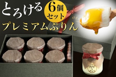 ビストロeteのプレミアムぷりん 6個 プリン