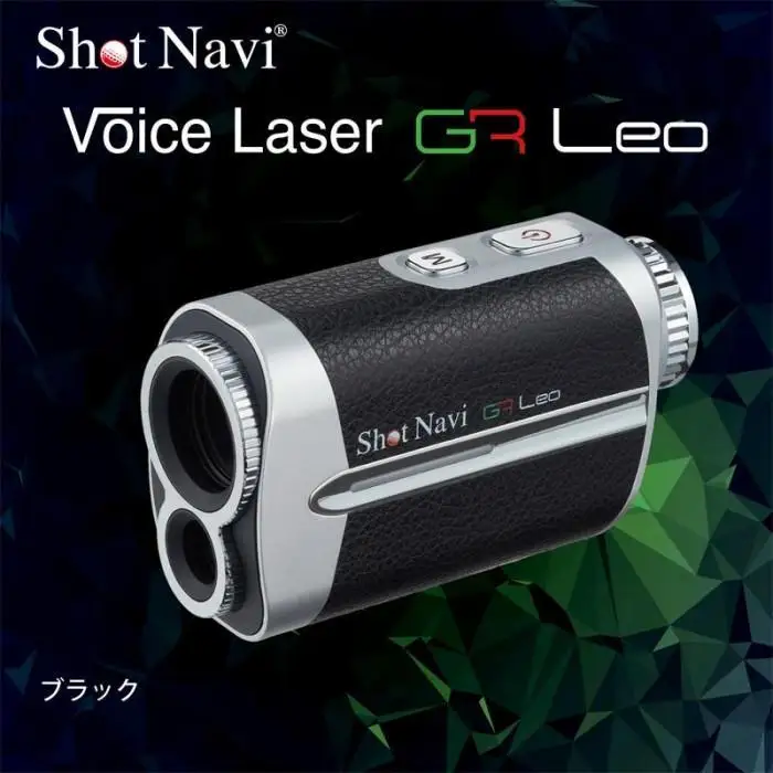 ショットナビ Voice Laser GR Leo ブラック ゴルフ 距離計