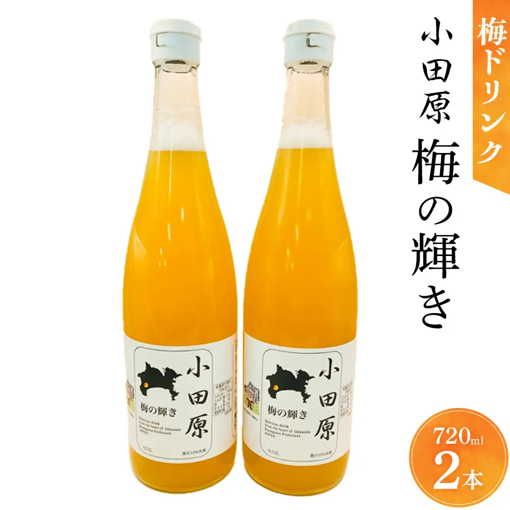 小田原 梅の輝き720ML瓶（梅ドリンク）2本セット【 飲み物 ドリンク 神奈川県 小田原市 】