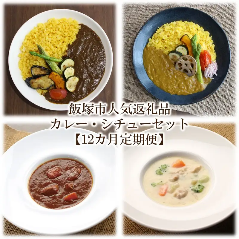 飯塚市人気返礼品カレー・シチューセットA【12カ月定期便】【N-024】