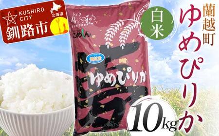 【令和7年度産】 蘭越町産ゆめぴりか 10kg 白米 北海道産 米 コメ こめ お米 通常発送 F5F-0154